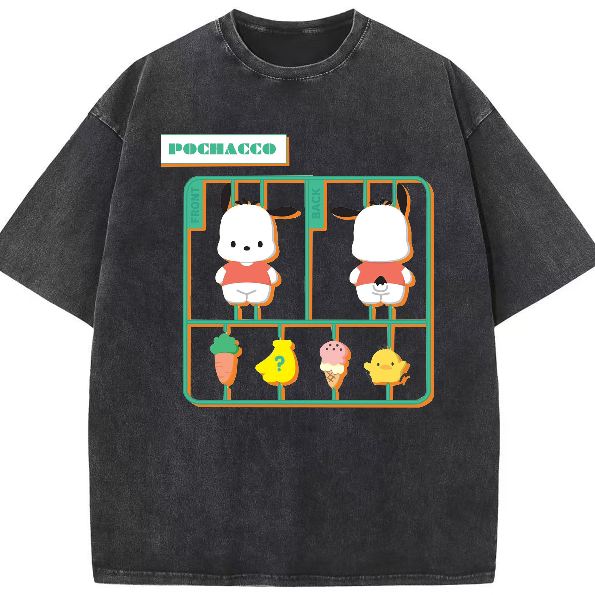 おもしろパッチャコ - 綿100％ ヴィンテージ風 半袖Tシャツ ・ フロントプリント ・ 柔らか肌触り ・ 通気性 快適 ・ スポーツ カジュアル 外出用