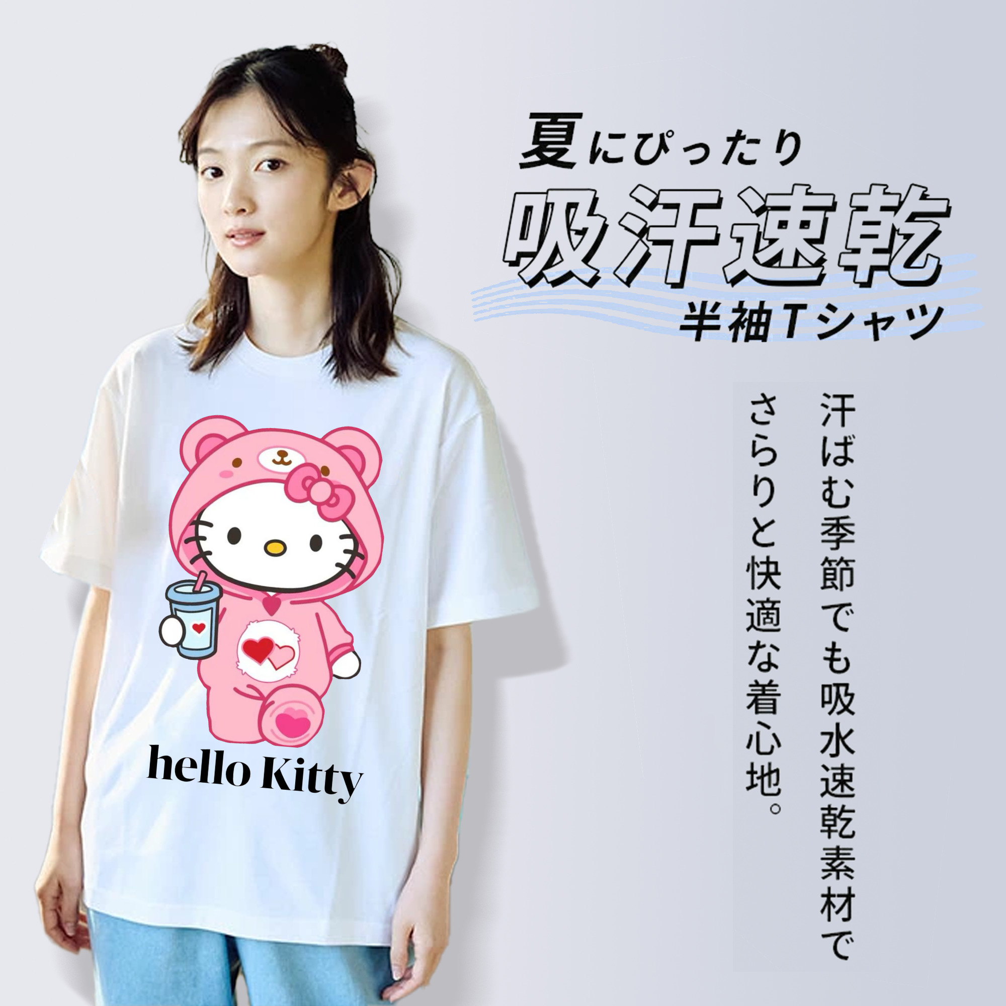 レディースカジュアルプリントTシャツ ・ 綿100％ ・ クルーネック ・ フロントプリント ・ 柔らかく快適 ・ フィットネス カジュアル 旅行用