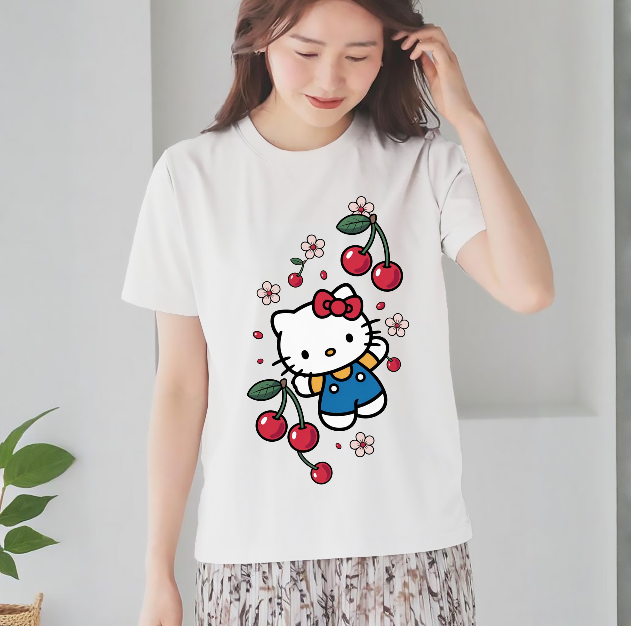 さくらんぼモチーフのハローキティ